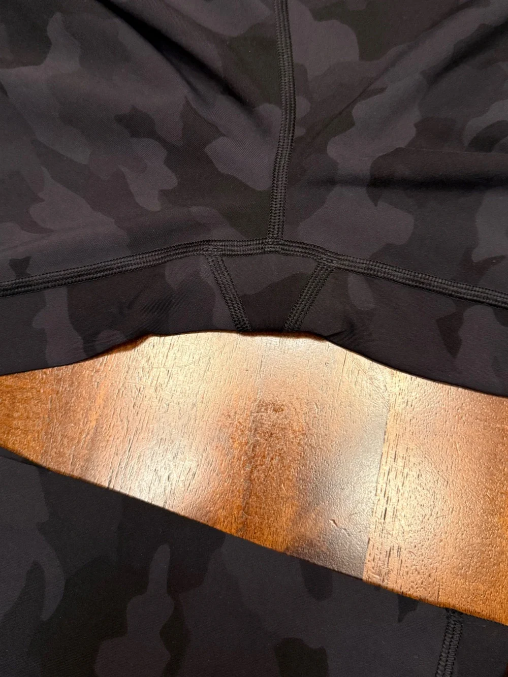 lululemon athletica wunder Black and Dark Gray Camo Leggings